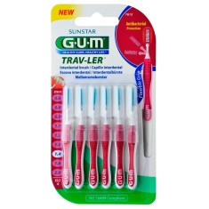 Set 6x Periute Interdentare, GUM, Trav-Ler, pentru Curatare in Profunzime, Tratate cu Clorhexidina,