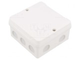 Cutie de conexiuni IP55 98x98x55mm Albă