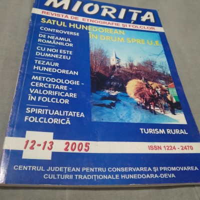 REVISTA MIORITA REVISTAS DE ETNOGRAFIE SI FOLCLOR NR 12-13 /2005/124 PAG A 4 foto