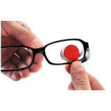 Mini perie cu 2 capete din microfibra pentru curatarea si intretinerea lentilelor de ochelari Rosu, Altele