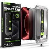 Cumpara ieftin Folie de protectie Ecran Privacy Techsuit TitanGlass pentru Apple iPhone 18 Pro Max, Sticla Securizata, Full Glue