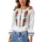 Bluza tip ie dama R25 alb/crem , marimea 2XL