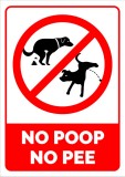 Indicator no poop no pee