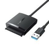 Cumpara ieftin Cablu Adaptor CM257 60561, USB 3.0 la SATA Ugreen, pentru HDD/SSD 2.5/3.5 inch, Negru