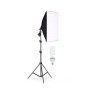 Lumina Softbox pentru Studio Foto + Suport Trepied Reglabil 80-200cm Andoer Bec 45W