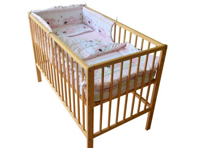 Lenjerie MyKids CATELUS ROZ 4+1 Piese 140x70 foto