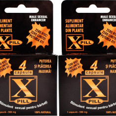 Set 2 Bucati - Stimulent Sexual Barbati X-PILL 4 Capsule