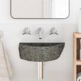 VidaXL Chiuvetă suspendată Gri (30-37) x (25-30) x 12 cm Piatra de R&acirc;u
