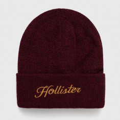 Hollister Co. caciula culoarea bordo,