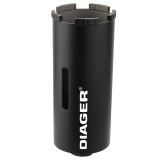 Carota cu segmente diamantate lunga cu dim. de 35 mm pentru materiale de constructii marca Diager