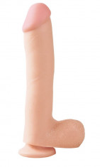 Dildo Clasic Cu Ventuza, Natural, 25 cm foto