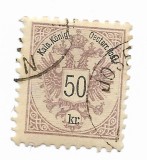 Austro-Ungaria (2) - Stema, 1883 - obliterata