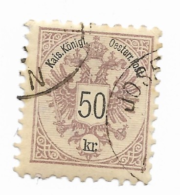 Austro-Ungaria (2) - Stema, 1883 - obliterata foto