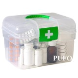 Cutie organizator depozitare si pastrare medicamente, Pufo Medicine, 21 x 14 cm- depozitare si pastrare sigura