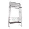 Arcada metalica, pergola, pentru gradina, cu banca, bronz antic, 123x63x252 cm GartenVIP DiyLine