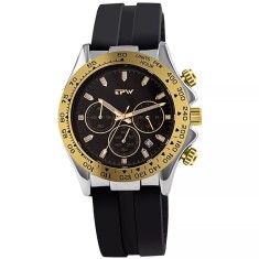 Ceas de barbati MBrands chronograf , afisaj data , mecanism japonez quartz Negru