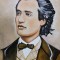 Tablou Mihai Eminescu semnat Cimpoesu.