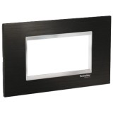 Rama Ornament 4M inox Schneider Eazy Styl negru crom LMR7734038