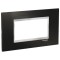 Rama Ornament 4M inox Schneider Eazy Styl negru crom LMR7734038
