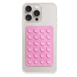 Suport Telefon Ventuze Techsuit Dreptunghiular SPP-PAD Powder Pink Universal