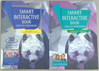 SMART INTERACTIVE BOOK ENGLISH - ROMANIAN , VOLUMELE I - II : NIVEL A1 - A 2 / LEVEL A PART 2 , , 2019 foto