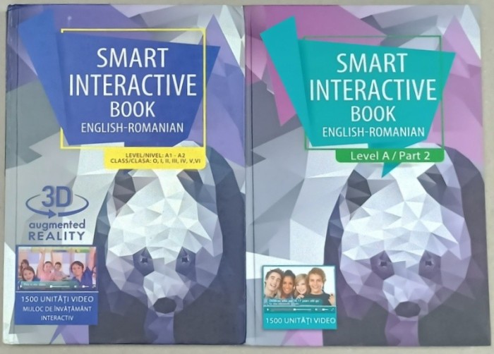 SMART INTERACTIVE BOOK ENGLISH - ROMANIAN , VOLUMELE I - II : NIVEL A1 - A 2 / LEVEL A PART 2 , , 2019