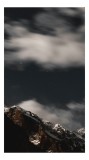 Tablou Canvas, "&Icirc;nserare liniștită peste munți &icirc;nzăpeziți", Nori, Stele, Munți, &Icirc;ntuneric, Noapte, Serenitate, Frig, &Icirc;nălțime, Tăcere, Vastitate, 26 x