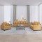 vidaXL Set de canapele cu perne, 3 piese, maro, catifea 3201687