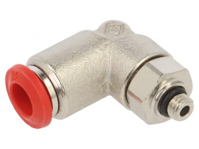 Racord Push-In Unghi Alama Nichelata M5 20bar foto