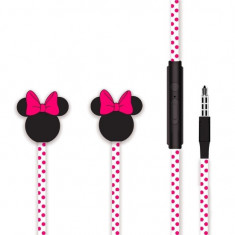 Casti Audio in Ear 3D pentru copii Minie Mouse Roz foto