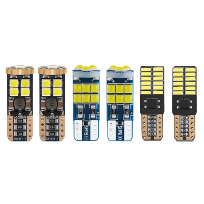 Set 2 x Becuri auto LED, T10, 5W, canbus, 3 modele foto