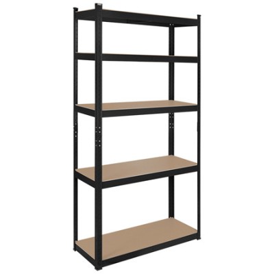 RAFT METALIC 5 POLITE 750KG MDF 180X90X40 NEGRU REBEL foto