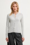 United Colors of Benetton cardigan din amestec de l&acirc;nă culoarea gri, light, 102HD502B