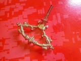 H348-Maner mobilier antic din bronz masiv pentru comode, servante vechi stare foarte buna, marimi: 9/6,5 cm.