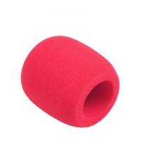 Burete microfon rosu mare 75x60mm Azusa MIK1574B