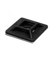 Set suporti coliere cablu 50buc 28x28mm negru utilizare in exterior/interior autoadeziv HOME foto