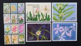 BHUTAN-ORHIDEE-Serie 12 V+ 4 S/SH.-MNH**-BH 15