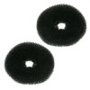 Bureți Coafură, Model 6.5cm, Set 2 Bucăți, Negru, Oem