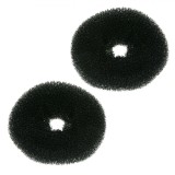 Bureți Coafură, Model 6.5cm, Set 2 Bucăți, Negru, Oem