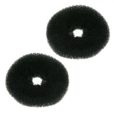Bureți Coafură, Model 6.5cm, Set 2 Bucăți, Negru