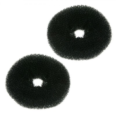 Bureți Coafură, Model 6.5cm, Set 2 Bucăți, Negru foto