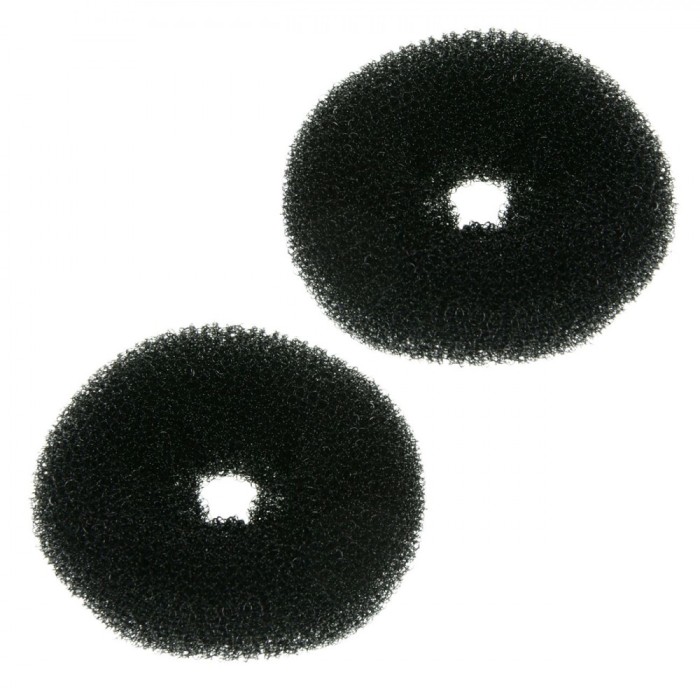 Bureți Coafură, Model 6.5cm, Set 2 Bucăți, Negru