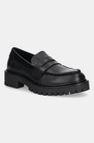 Marc O&#039;Polo mocasini de piele Phia culoarea negru, cu toc plat, 50718093201100
