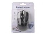 Mouse optic negru USB cu cablu 1.35m și 3 butoane, Gembird