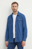 Pepe Jeans jeansi SLIM JEANS barbati, culoarea albastru marin, PM207388DP6