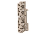 Term. &icirc;mbinare 2,5mm2, 4 borne, bej, lățime 5,1mm