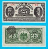 Mexic (p#S1069) 25 Centavos 1915 aUNC+ &#039;Sonora&#039; serie: F 11682