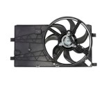 GMV radiator electroventilator Fiat Fiorino, 2007-, QUBO, 2007-, motor 1.3 MultiJet, diesel, cu AC, 350 W; 385; (2 +2) pini