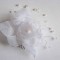 Pieptene nunta organza si perle artificiale cod model 23249