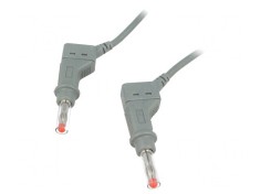 Cablu de măsurare 32A mufă banană 4 mm gri